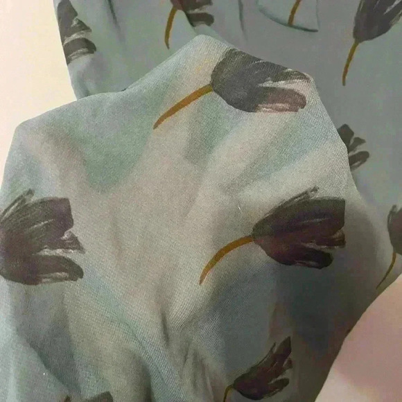 Cabi Tulip Tunic With Back Tie Sheer Blouse Top sz Medium - Picture 10 of 11